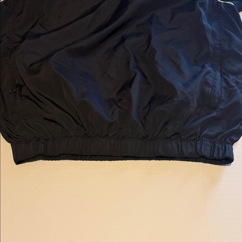 FootJoy Black V-Neck Short Sleeve Pullover with White Piping - Picture 10 of 11